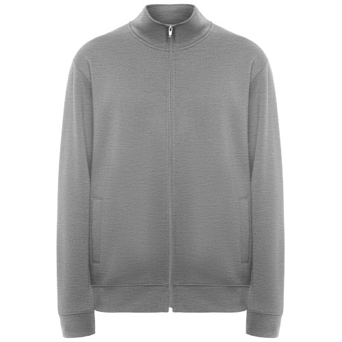 Pull zippé unisexe à personnaliser Ulan ROLY Gris chiné